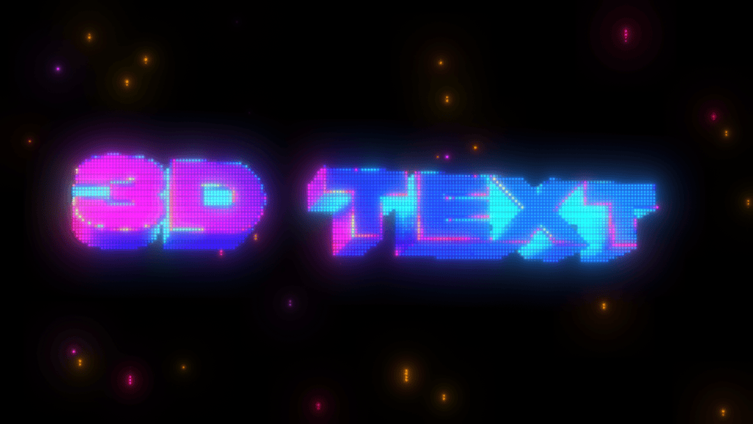 3D TEXT PACK - Editing Visuals