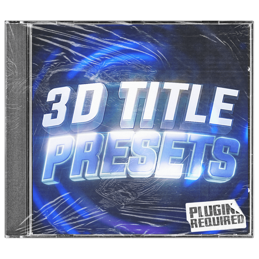 3D TITLE PRESETS - Editing Visuals