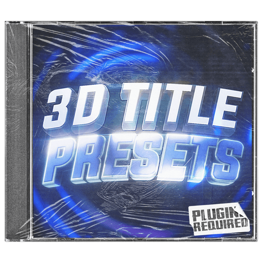 3D TITLE PRESETS - Editing Visuals
